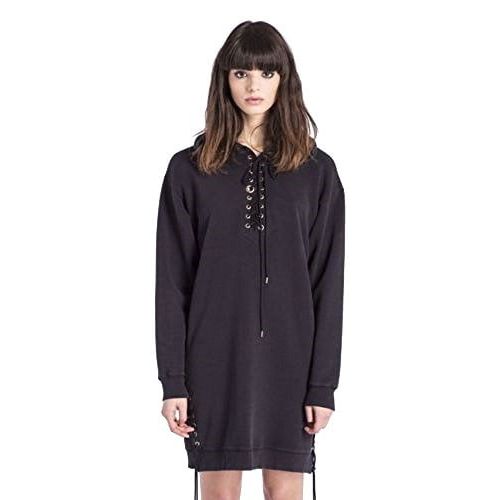 Diesel Womens D-Rayn Sweat Hooded Neck Dress